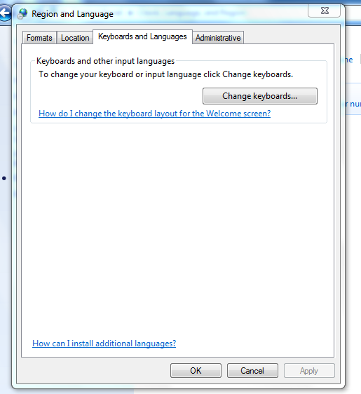 windows 7 language changer